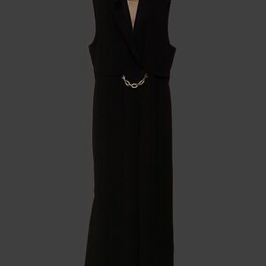 Elegant Black Sleeveless Jumpsuit